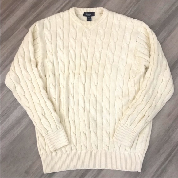 Blumarine Other - Blumarine Uomo Cream Cableknit XL Sweater